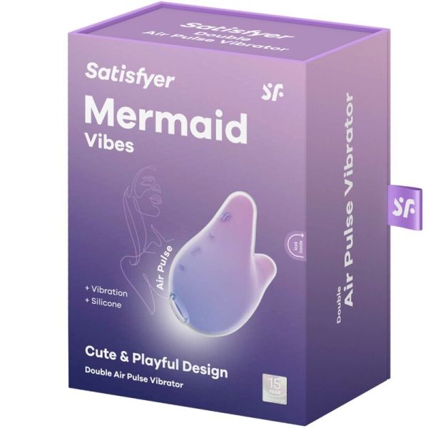 SATISFYER - MERMAID VIBES ESTIMULADOR E VIBRADOR VIOLETA E ROSA - Imagen 6
