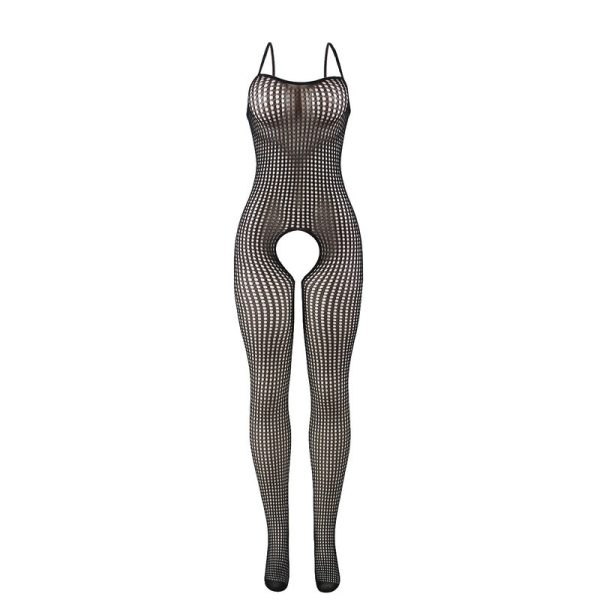 SUBBLIME - 951726 BODYSTOCKING SEM FUNDO DE REDE ELSTICA PRETA TAMANHO ÃNICO - Imagen 4