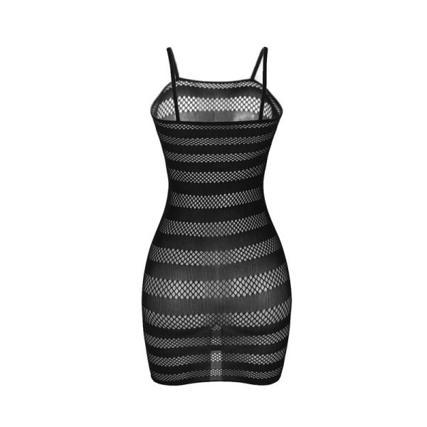 SUBBLIME - 951733 BODYSTOCKING DE REDE COM LISTRAS PRETAS TAMANHO ÃNICO - Imagen 6