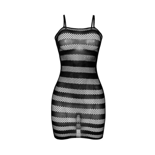 SUBBLIME - 951733 BODYSTOCKING DE REDE COM LISTRAS PRETAS TAMANHO ÃNICO - Imagen 5