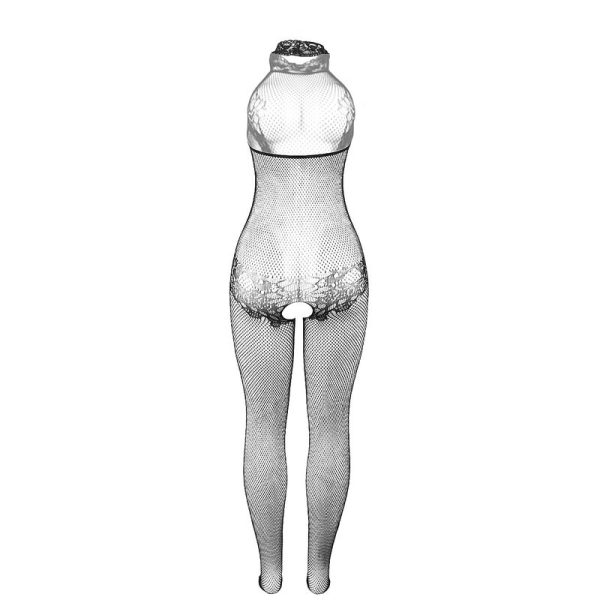 SUBBLIME - 951801 BODYSTOCKING SEM FUNDO DE REDE E RENDA COM GOLA ALTA PRETO TAMANHO ÃNICO - Imagen 6