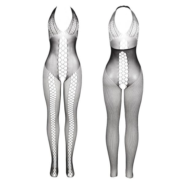 SUBBLIME - 951832 BODYSTOCKING COM COSTAS ABERTAS E DETALHES CRUZADOS PRETO TAMANHO ÃNICO - Imagen 3