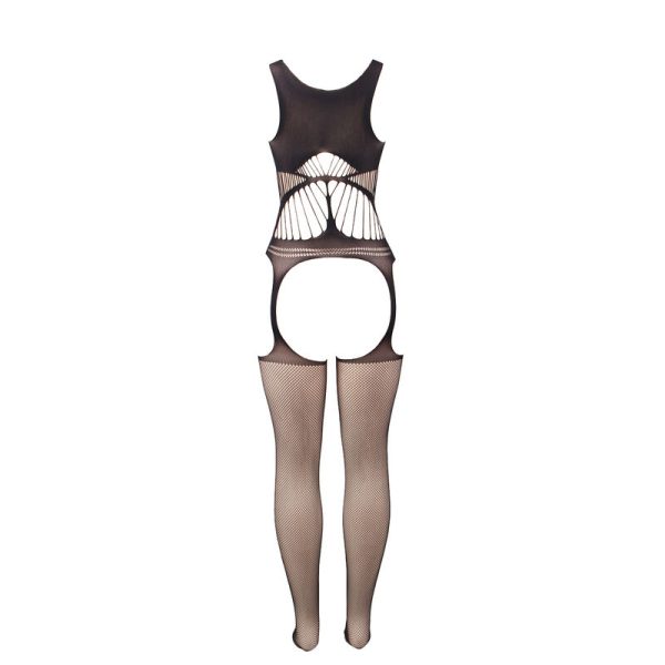 SUBBLIME - 951900 BODYSTOCKING SEM FUNDO DE REDE COM COPA E OMBROS ABERTOS PRETO TAMANHO ÃNICO - Imagen 4
