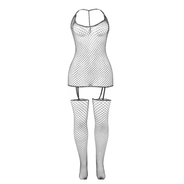 SUBBLIME - 951955 BODYSTOCKING DE REDE ARRASTO BRILHANTE TAMANHO ÃNICO - Imagen 5