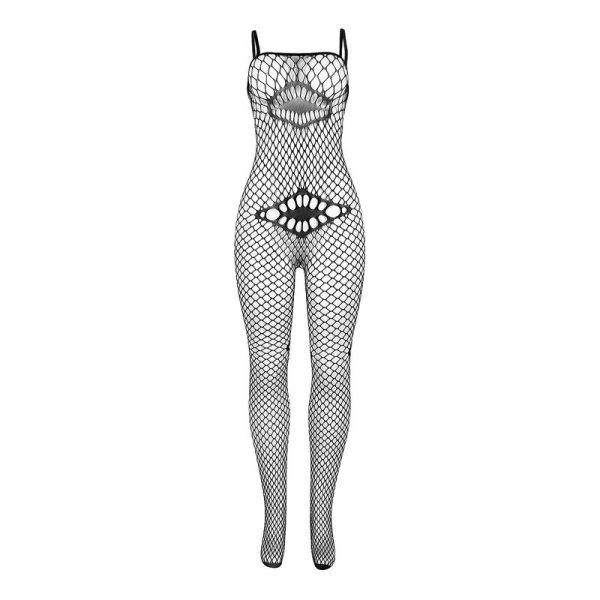 SUBBLIME - 952112 BODYSTOCKING DE REDE COM DETALHES NO PEITO E BARRIGA PRETO TAMANHO ÃNICO - Imagen 4