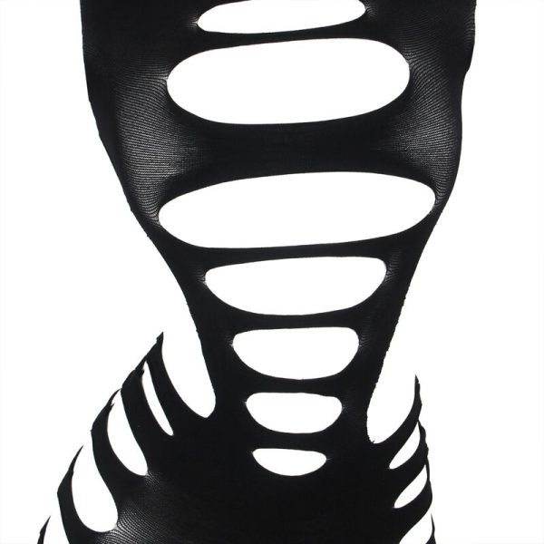 SUBBLIME - 952266 BODYSTOCKING MANGA LONGA COM REDE ELSTICA PRETO TAMANHO ÃNICO - Imagen 4