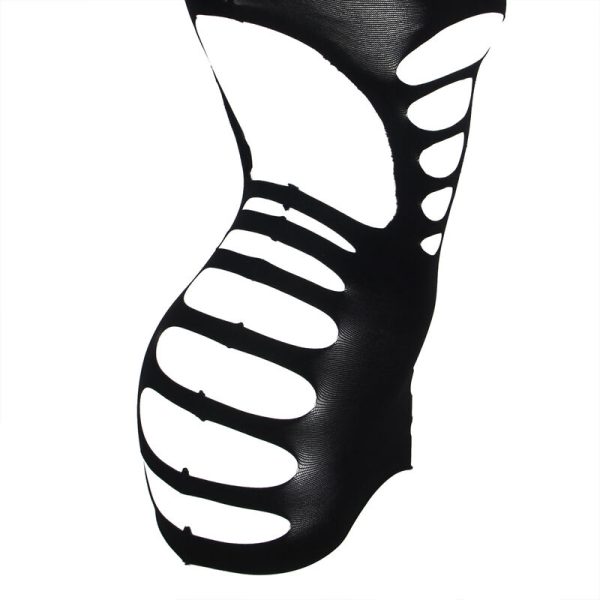 SUBBLIME - 952266 BODYSTOCKING MANGA LONGA COM REDE ELSTICA PRETO TAMANHO ÃNICO - Imagen 5