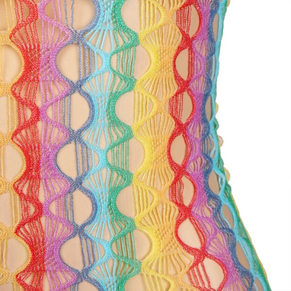 SUBBLIME - 952365 RAINBOW BARE SHOULDER FISHNET BODYSTOCKING TAMANHO ÃNICO - Imagen 7