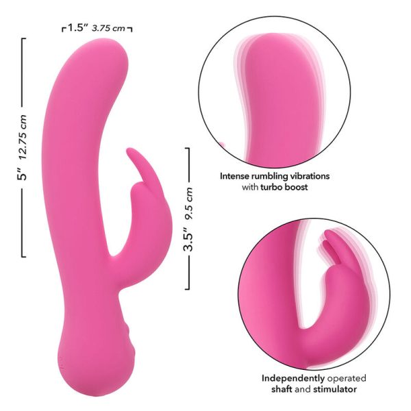 CALEXOTICS - FIRST TIME VIBRADOR COELHO RECARREGÃVEL ROSA - Imagen 7