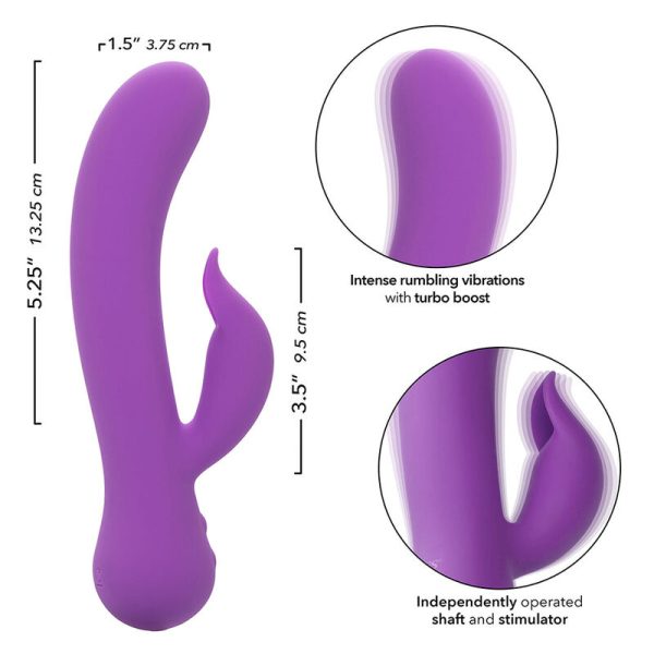 CALEXOTICS - FIRST TIME VIBRADOR PLEASER RECARREGÃVEL ROXO - Imagen 7