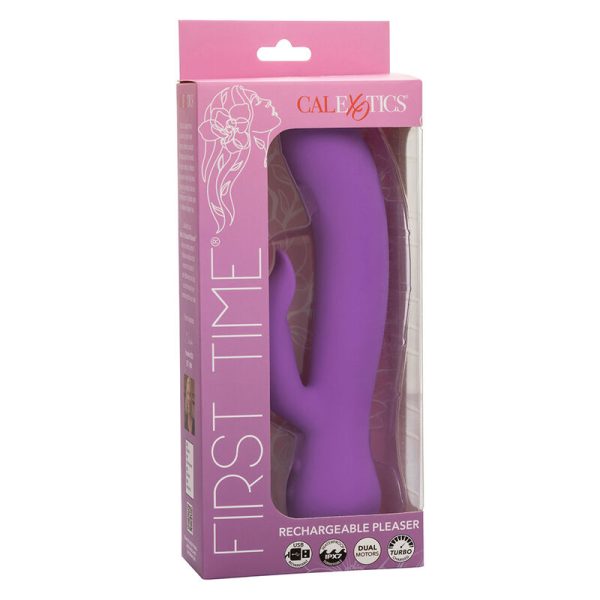 CALEXOTICS - FIRST TIME VIBRADOR PLEASER RECARREGÃVEL ROXO - Imagen 10
