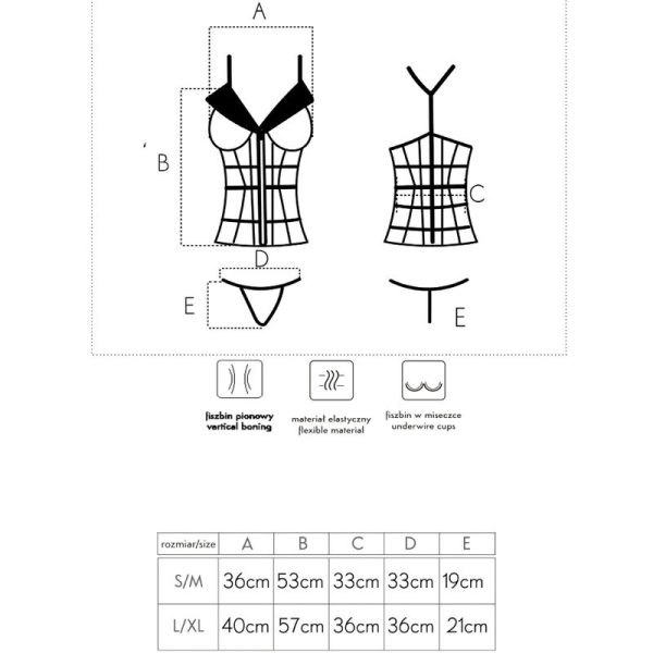 LIVCO CORSETTI FASHION - LAURA LC 20215 CORSET + TANGA - Imagen 6