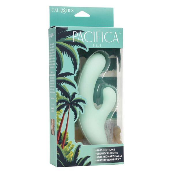 CALEXOTICS - PACIFICA FIJI VIBRADOR E ESTIMULADOR PONTO G 10 VIBRAÃÃES AQUA - Imagen 10