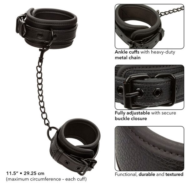 CALEXOTICS - NOCTURNAL PUNHOS DE TORNOZELO COURO AJUSTÃVEL PRETO - Imagen 4
