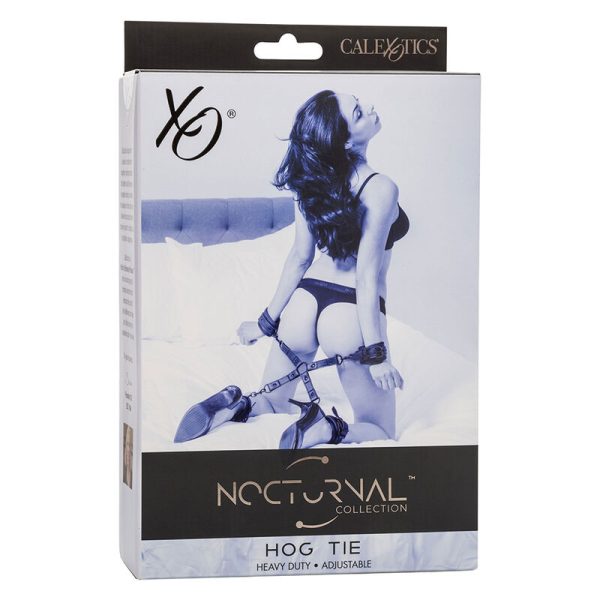 CALEXOTICS - NOCTURNAL CONECTOR HOG TIE CUERO AJUSTÃVEL PRETO - Imagen 7