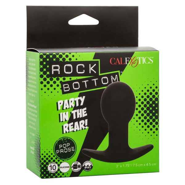 CALEXOTICS - ROCK BOTTOM PLUG ANAL 10 VIBRAÃÃES SILICONE PRETO - Imagen 10
