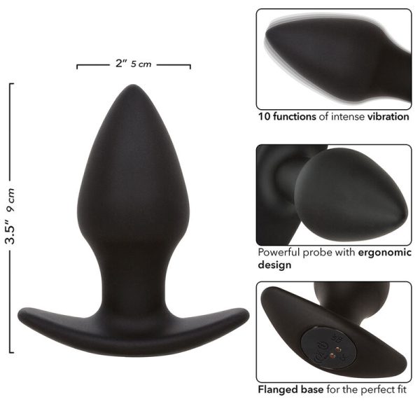CALEXOTICS - ROCK BOTTOM PLUG ANAL PERFEITO 10 VIBRAÃÃES SILICONE PRETO - Imagen 7