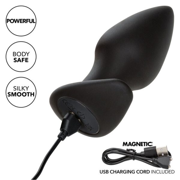 CALEXOTICS - ROCK BOTTOM PLUG ANAL PERFEITO 10 VIBRAÃÃES SILICONE PRETO - Imagen 8