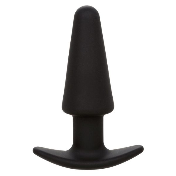 CALEXOTICS - ROCK BOTTOM PLUG ANAL CÃNICO 10 VIBRAÃÃES SILICONE PRETO - Imagen 2