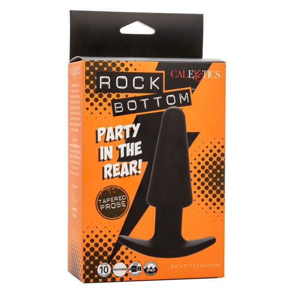 CALEXOTICS - ROCK BOTTOM PLUG ANAL CÃNICO 10 VIBRAÃÃES SILICONE PRETO - Imagen 10