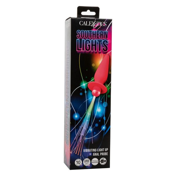 CALEXOTICS - SOUTHERN LIGHTS LIGHT UP ANAL PLUG 10 VIBRAÃÃES SILICONE ROSA - Imagen 8