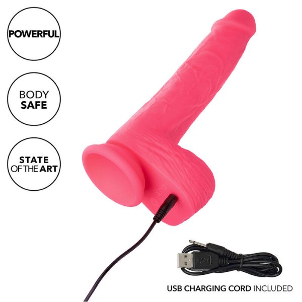 CALEXOTICS - STUDS VIBRADOR REALISTA 10 VIBRAÃÃES ROSA - Imagen 7