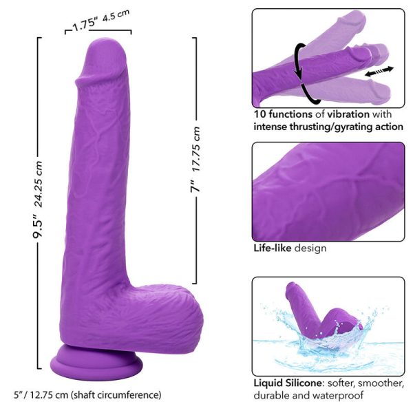 CALEXOTICS - STUDS VIBRADOR ROTATIVO E RECARREGÃVEL 10 VIBRAÃÃES ROXO - Imagen 8