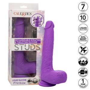 CALEXOTICS - STUDS VIBRADOR ROTATIVO E RECARREGÃVEL 10 VIBRAÃÃES ROXO