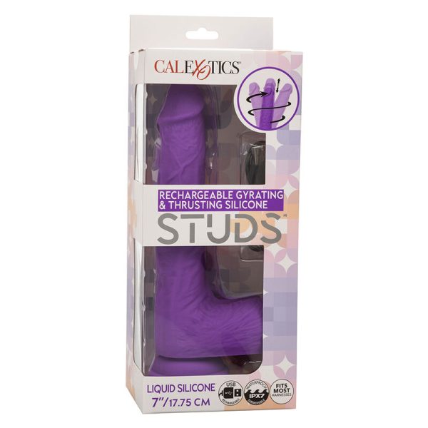 CALEXOTICS - STUDS VIBRADOR ROTATIVO E RECARREGÃVEL 10 VIBRAÃÃES ROXO - Imagen 10