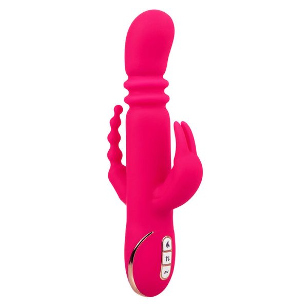 CALEXOTICS - JACK FANTASY VIBRADOR TRIPLO AQUECIDO COELHO ROSA - Imagen 2