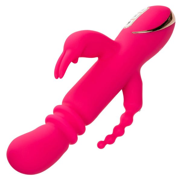 CALEXOTICS - JACK FANTASY VIBRADOR TRIPLO AQUECIDO COELHO ROSA - Imagen 5