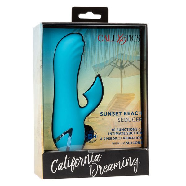 CALEXOTICS - SUNSET BEACH SEDUCER VIBRADOR E ESTIMULADOR 10 FUNÃÃES AZUL - Imagen 10