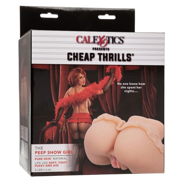 CALEXOTICS - THE PEEP SHOW GIRL DUPLO MASTURBADOR REALISTA CARNE - Imagen 9