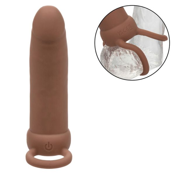CALEXOTICS - MAXX THICK DUAL PENETRATOR 10 VIBRAÃÃES MARROM - Imagen 5