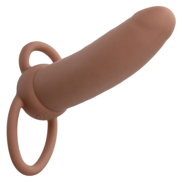 CALEXOTICS - MAXX THICK DUAL PENETRATOR 10 VIBRAÃÃES MARROM - Imagen 3