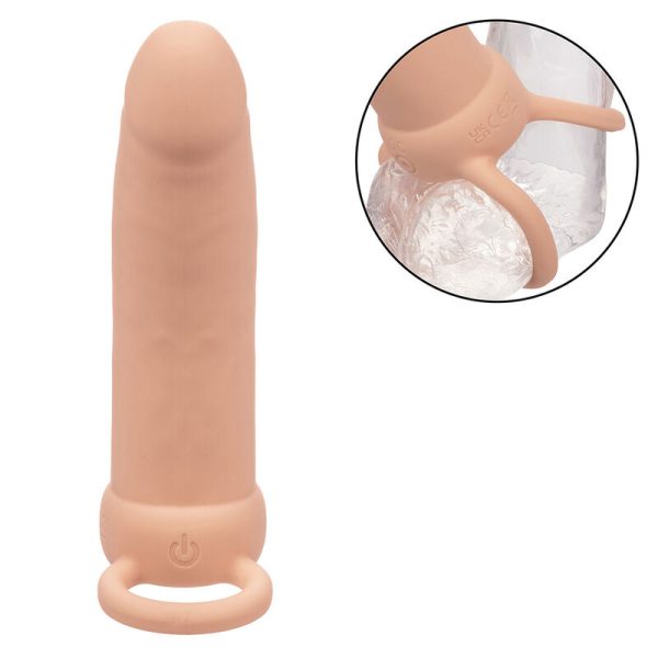 CALEXOTICS - MAXX THICK DUAL PENETRATOR 10 VIBRAÃÃES CARNE - Imagen 3
