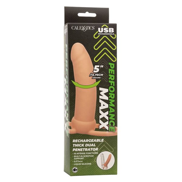 CALEXOTICS - MAXX THICK DUAL PENETRATOR 10 VIBRAÃÃES CARNE - Imagen 11