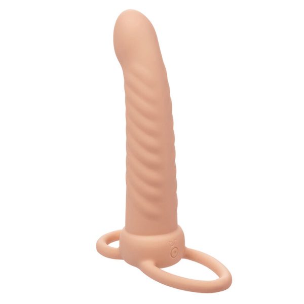 CALEXOTICS - MAXX RIBBED DUAL PENETRATOR 10 VIBRAÃÃES CARNE - Imagen 4
