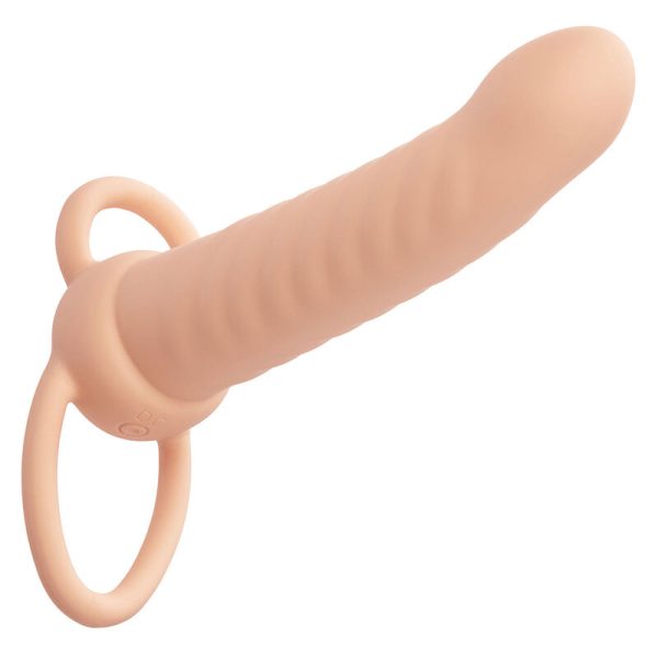CALEXOTICS - MAXX RIBBED DUAL PENETRATOR 10 VIBRAÃÃES CARNE - Imagen 2