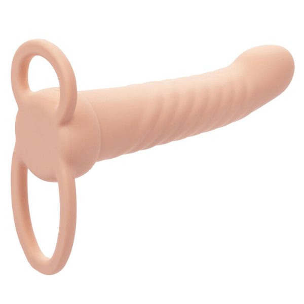 CALEXOTICS - MAXX RIBBED DUAL PENETRATOR 10 VIBRAÃÃES CARNE - Imagen 3