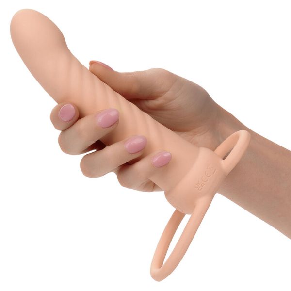 CALEXOTICS - MAXX RIBBED DUAL PENETRATOR 10 VIBRAÃÃES CARNE - Imagen 7