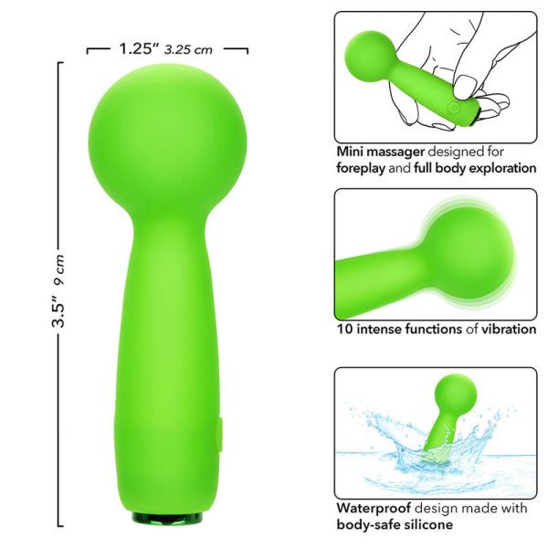 CALEXOTICS - NEON VIBES BUBBLY VIBE O MINI MASSAGEADOR 10 VIBRAÃÃES VERDE - Imagen 7