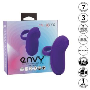 CALEXOTICS - ENVY HANDHELD ROLLING BALL MASSAGER 7 VIBRAÃÃES ROXO