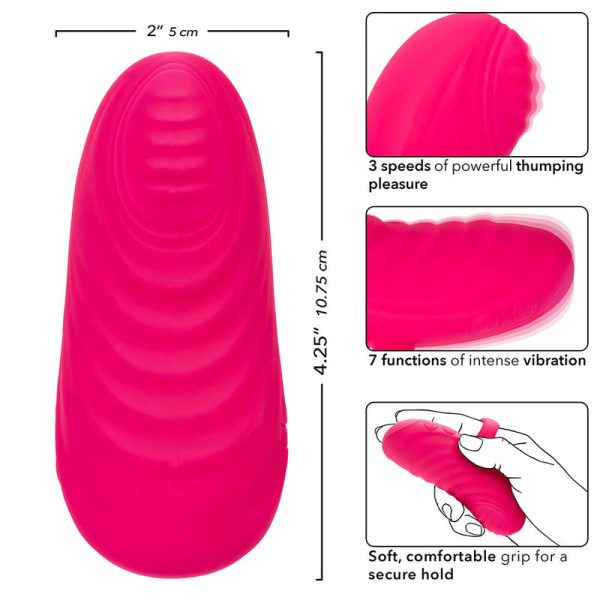 CALEXOTICS - ENVY HANDHELD ROLLING BALL MASSAGER 7 VIBRAÃÃES ROSA - Imagen 9