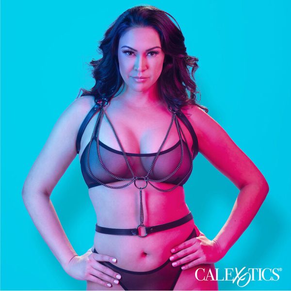 CALEXOTICS - EUPHORIA MULTICAIN HALTER HARNESS PREMIUM TAMANHO PLUS - Imagen 4