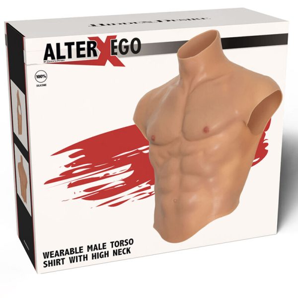 HIDDEN DESIRE - ALTER EGO SILICONE MASCULINO TRONCO CAMISA COM CARNE ABS - Imagen 5