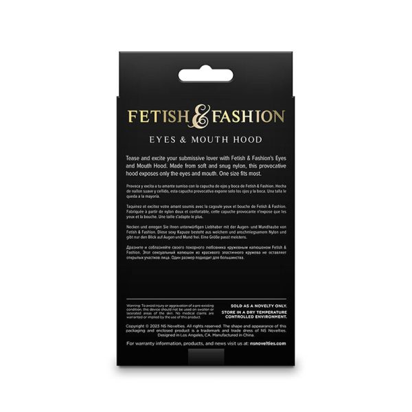NS NOVELTIES - FETISH & FASHION OLHOS E BOCA CAPUZ NYLON BRANCO - Imagen 2