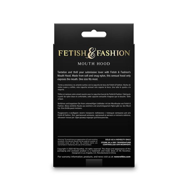 NS NOVELTIES - FETISH & FASHION BOCA CAPUZ NYLON BRANCO - Imagen 3