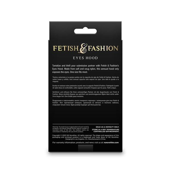 NS NOVELTIES - FETISH & FASHION EYES HOOD NYLON PRETO - Imagen 3