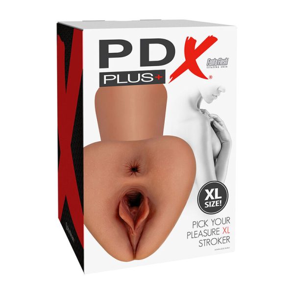 PDX PLUS - PICK YOUR PLEASURE  XL REALISTA STROKER MARROM - Imagen 4